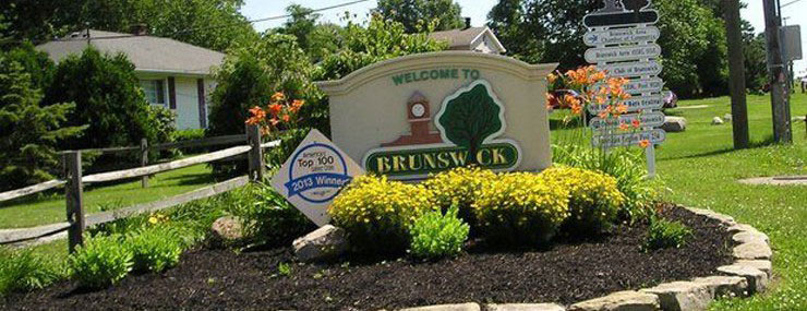 Brunswick Ohio - Picture of welcome sign for the city of Brunswick, Ohio